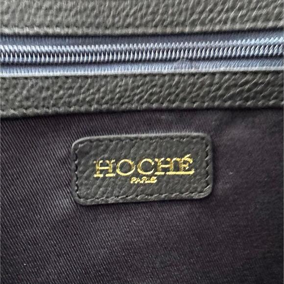 Hoche Paris ElleSwitch Leather Bag 3-in-1 Convertible Black Womens Travel Laptop - Picture 16 of 16